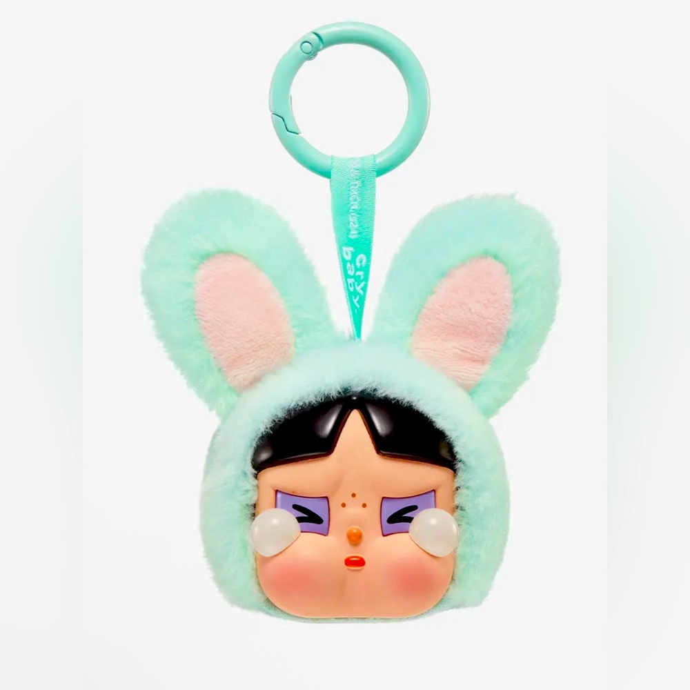 POP MART CRYBABY × Powerpuff Girls Series Plush (Bunny Buttercup) - NIB